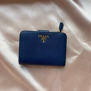 Blue Prada Wallet